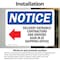 Signmission Delivery Entrance Contractors Sign, Vinyl Decal, 10in W x 7in L, 2PK OS-2PACK-NS-D-710-L-10966 - alternate 6